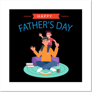 happy fathers day premium gift from son Posters and Art